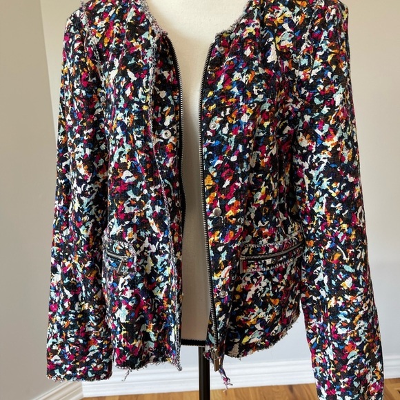 1. State Jacket zippered and snaps colorful work career business modest size XL - Picture 15 of 15